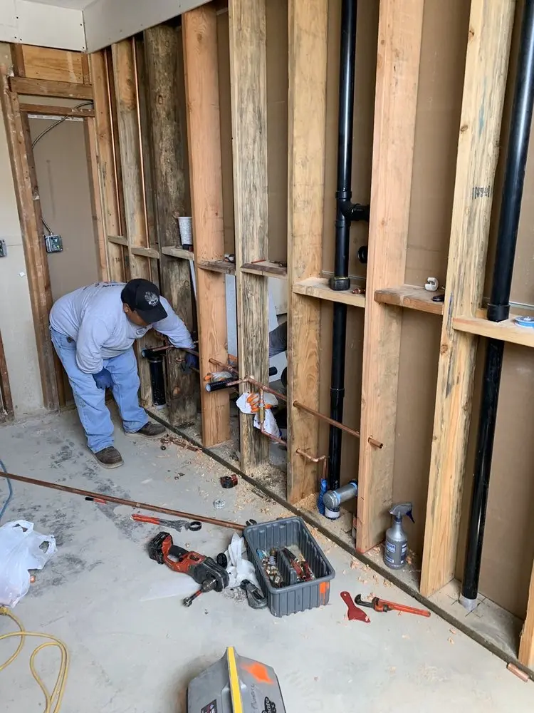Commercial rough-in plumbing for Water Heater Replacement in Neshaminy Hills